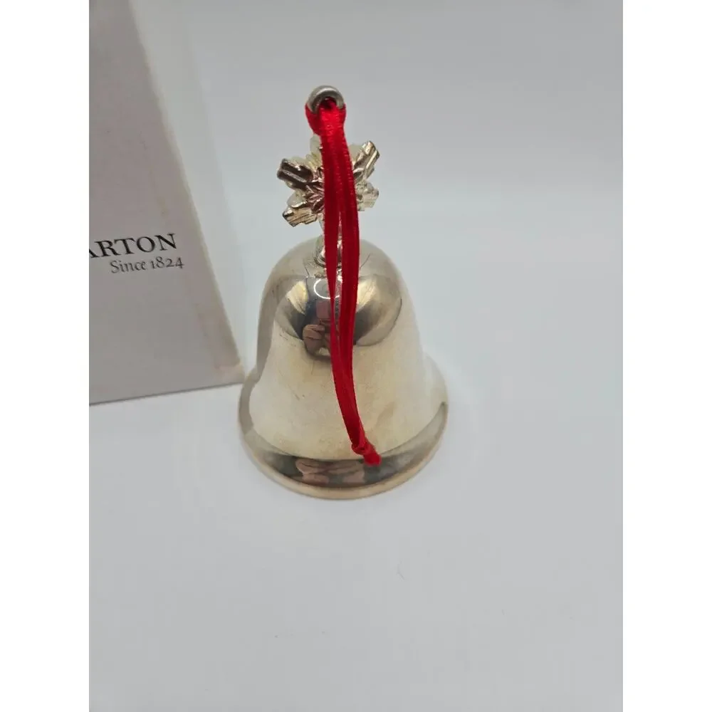 Reed & Barton Silverplated Bell Ornament Engraved Christmas 2003 Dangle Bell